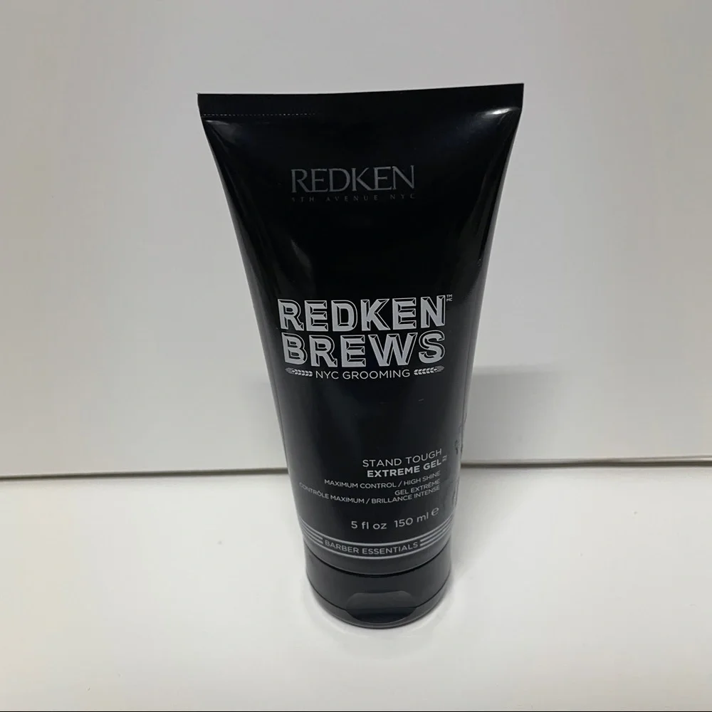 Redken Brews Stand Tough Extreme Gel Max Control High Shine 5 OZ HTF